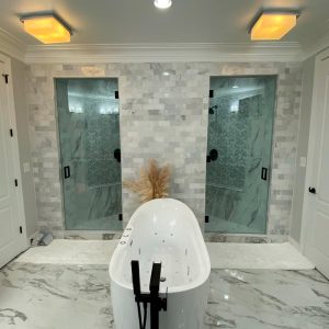 Single swing glass door